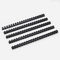RAYSON Bindekämme, 165 Blatt, 21 Ringe, 20 mm, A4, Schwarz, Packung mit 100 Stück