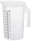 PATIKIL Graduated Beaker, 2000ml PP Plastic Liquid Measuring Cup Double Sided Black Graduations with Handle Lid and Spout for Lab Kitchen Home