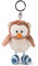 NICI Schlüsselanhänger Eule Oscar 10cm mit drehbarem, Beige/Braun