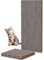 Hibtn Cat Scratcher,L Shape Scratch Pad Wall Mounted, Cat Scratching Cardboard Plush Ball Toy,Build-in Ball,Protector Furniture(Only Corrugated Paper Replace)