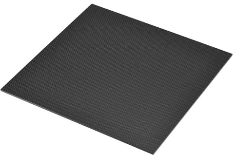 sourcing map Placas de Panel de Fibra de Carbono 3K, 240 x 240 x 3mm, Placa de Fibra de Carbono Flexible para Aviones RC, Coches de Modelo, Piezas de Automóviles (Mate Liso)