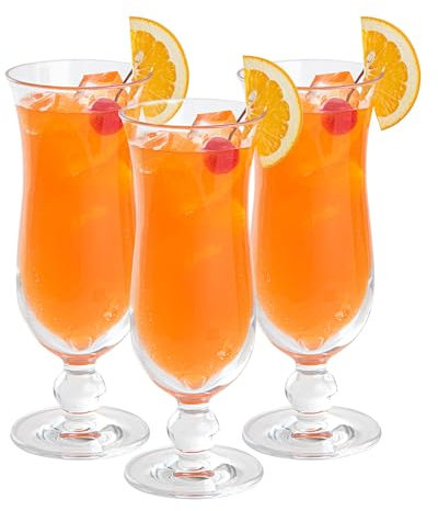 Restaurantware-BEV Tek 11 Ounce Hurricane Glasses, 48 Heavy-Duty Cocktail Glasses - Dishwashable, Shatterproof, Clear Polycarbonate Beverage Glasses, for All Kinds of Beverages