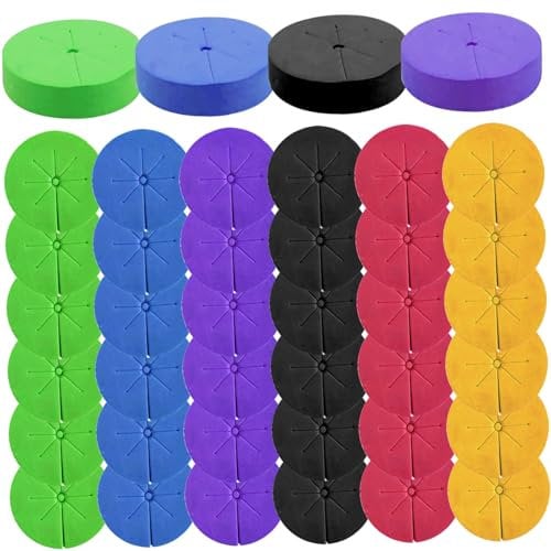40Pcs Cloning Collars Hydroponic Sponges Clone Collars 8 Spokes DIY Foam Cloner Insert Fit 2 Inch Net Pots, Hydroponics, Aeroponics Hydroponics Supplies Plant Cloner Aeroponic Cloner