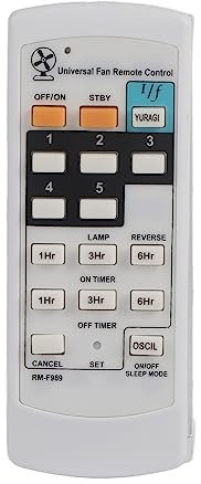 Zunate Controlador de Control Remoto de Ventilador Eléctrico Universal para Ventilador KDK ELMARK