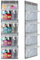 Reessy Hanging Yarn Storage Organizer, Large Capacity Dust-Proof Knitting Organizer with 5 Zipper Closure Compartments for Yarn Enthusiasts, Door Hanging Yarn Organizer for Crochet Hooks, Yarn Storage