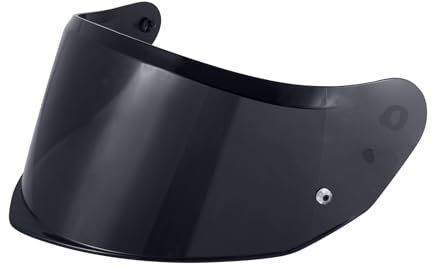 Visière de Casque pour FF808 Stream II,Visiere Casque Moto,Remplacement de Visière de Lentille de Casque de Bouclier de Vent de Moto Accessoires pour Le Casque intégral(Noir)