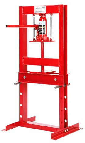 JF HOME BLISS 6 Ton Hydraulic Workshop Press Heavy Duty Hydraulic Bench Press Machine with Adjustable Height H-Frame Design for Garage Workshop and Industrial Use