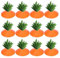 casstaly Lot de 12 carottes de Pâques en plastique rustique pour décoration de jardin, pelouse, patio