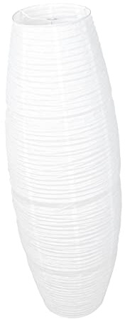 Gatuida Weißer Stehlampenschirm aus Papier mit Nordischem Design Dekorativ und Augenschonend für Wohnzimmer und Schlafzimmer