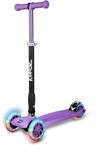 kinnaz Two, Roller für Kinder ab 5 Jahre, faltbar, stufenlos Höhe einstellbar, LED Räder, Ersatzteilservice, Kinderroller, Scooter, 6 7 8 9 Jahre, Schulkind, Junge Mädchen, Hamburg Händler