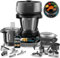 Cecotec Robot da Cucina Multifunzione Mambo CooKing Total Gourmet. 2200W, 45 Funzioni, Autodispenser, Acciaio Inox, Brocche Unique e Victory 4.5L, Schermo Touch, Connettività App, AutoCleaning