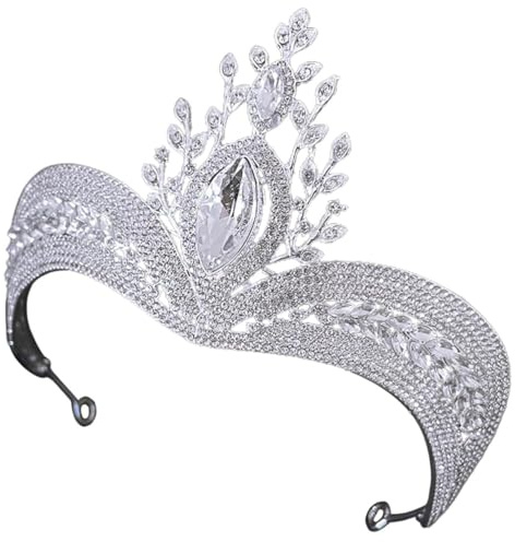AITEKODVG Kronenkopfschmuck, Hochzeitsstirnbänder, Tiara Hochzeitsdekoration Hochzeit Stirnband Brautstirnband Haare Juwelen für Frauen Braut Kopfstücke für Hochzeitshaarjuwestel