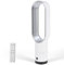 Bladeless Tower Fan, 69CM Silent Tower Fan with Remote Control, 8 Wind Speeds, 90° Horizontal Rotation, 20° Vertical Rotation, LED Display, 9h Timer, Quiet Desk Cooling Standing Floor Fans (Silver)