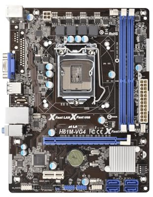 scheda madre La scheda madre Fit For ASRock H61M-VG4 supporta i socket LGA 1155 i3-3220 3240 i5-3450 3470 i7-3770, DDR3 Micro ATX