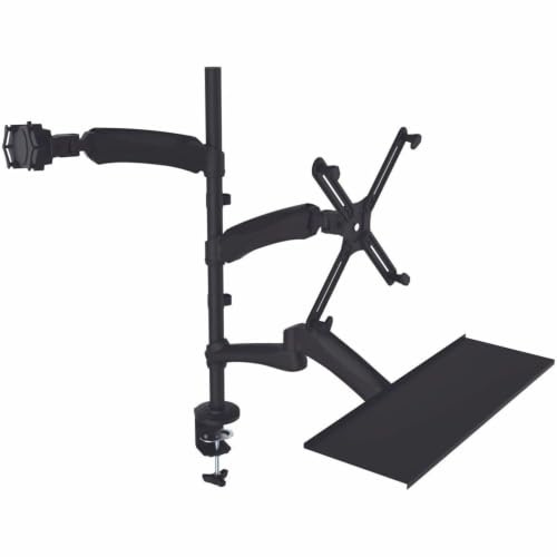 CTA Digital pad-2amtk 2-in-1-Verstellbare Monitor Tablet Halterung Ständer mit Tastatur Tablett