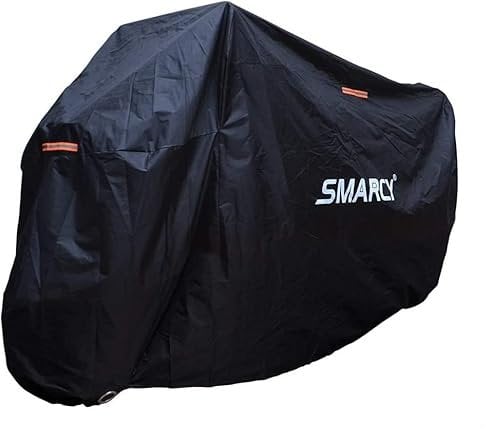 SMARCY Housse de Protection pour Moto, Bâche 3XL, Abri Scooter, Couverture Polyester (2.6 Mètres)