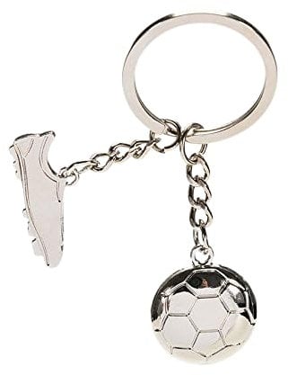 RKG Football Soccer Boot Ball Metal Keyring Key Fob