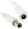 5,5 x 2,1 mm DC Strom Stecker Zum Buchse Videoüberwachung CCTV Verlängerung Kabel 1 m Weiß [1 Meter/1m]