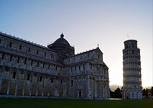 hansepuzzle 62855 - Pisa Puzzle 260 Teile - Religion Motiv mit hochwertiger Aufbewahrung: Kartonbox und wiederverschließbarem Beutel - Format 41 × 28,7 cm