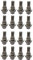 XtremeAuto Flat Washer Security Replacement Wheel Bolts Nuts - M12x1.25 - Front & Rear (16)