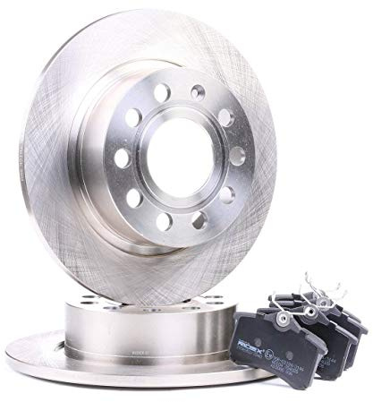RIDEX Bremsenset Hinten 255 253mm Bremsscheiben und Bremsbeläge für VW Golf IV Schrägheck (1J1)