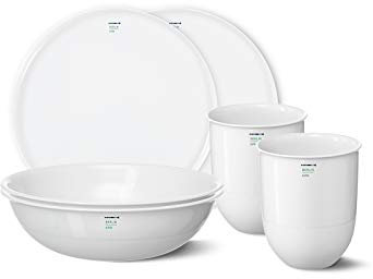 KPM Berlin LAB Starter-Set, Becher, Teller, Schalen aus weißem Porzellan - 6-teilig, Tafelservice, Ge-schirrset modern handmade, im Geschenkkarton