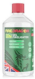 FireDragon - Accendino a gel combustibile a bioetanolo, 1000 ml, ecologico, adatto a tutte le condizioni atmosferiche, per barbecue, bracieri, bruciatori a etanolo, caminetti e bruciatori a legna