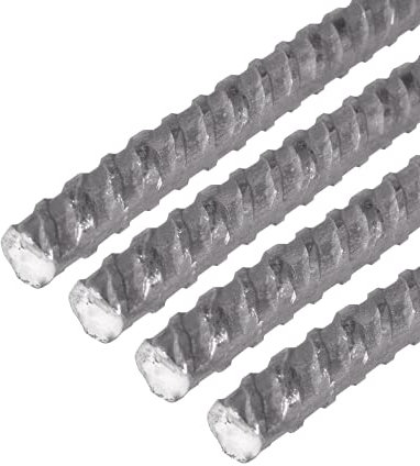 Alberts 423711 Beton-Riffelstahl | Stahl | 1000 x 10 mm | 4er Set