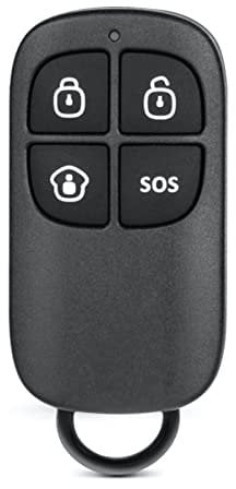 Chuango RC-80 Mando a Distancia para El Sistema de Alarma- Compatible con Sensores y Detectores de Movimiento, Botón de pánico SOS, Fácilmente Portable