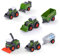 Dickie Toys – Fendt Micro Team (9 cm) – Traktor-Set mit Anhänger, Original Fendt, zufällige Auswahl, für Kinder ab 3 Jahren, Mehrfarbig