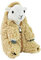 Kögler 94808 - Plüschtier Schaf Zippy mit Reißverschluss, ca. 20 x 14,5 x 16 cm, aus weichem Polyester, waschbar, zum Knuddeln und Spielen