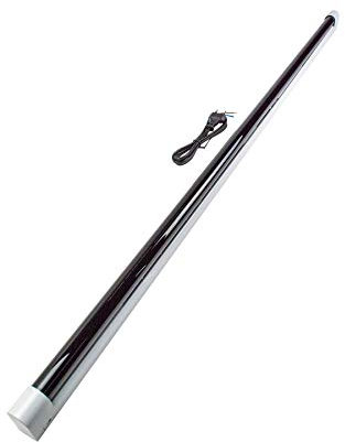 PSYWORK Schwarzlicht Komplettset Eco 150cm 58W mit weißer Fassung