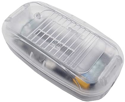 LED Dimmer 1-25W 230V/12V NV Treiber Fußdimmer Schnurdimmer mit Schieberegler (Transparent)