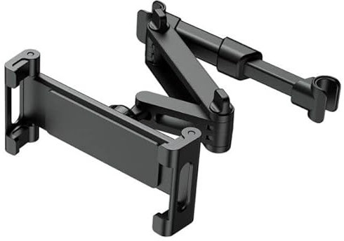 DaMohony Soporte para reposacabezas de coche para tablet y teléfono móvil, soporte para asiento trasero de coche con posiciones ajustables y rotación