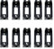TAODAN 10pcs Black Battery Holder Case Box Clip for CR123 CR123A Lithium Battery