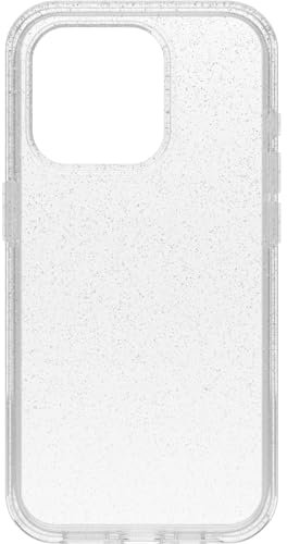 OtterBox iPhone 15 Pro (Only) Symmetry Clear Series Case - STARDUST(Clear/Glitter), ultra-sleek, wireless charging compatible, raised edges protect camera & screen