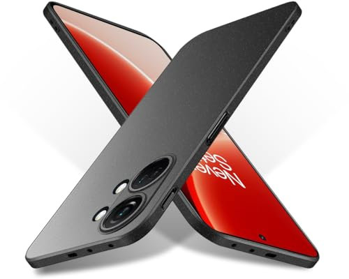 Bastmei Cover per Oneplus Nord 3 5G, Ultraleggero Ultrasottile Antiscivolo AntiGraffio Protezione della Telecamera, PC Rigido Smerigliato Cover per Oneplus Nord 3 5G (Nero)