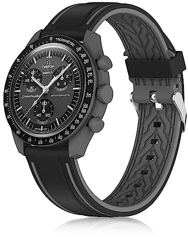 Armband für 20mm Moon watch Ersatzband Weiches, Sport Silikon Uhrenarmband für X Moon watch Speed master