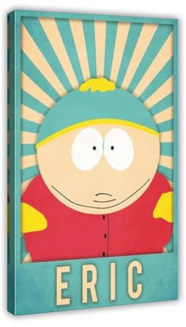 Eric South Park Poster TV-Serie 1 Leinwand Poster Schlafzimmer Dekor Sport Landschaft Büro Zimmer Dekor Geschenk Rahmenstil 60 x 90 cm