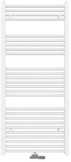 Heilmetz Badheizkörper 140 x 60cm Handtuchheizkörper Weiß 661W Handtuchtrockner Mittelanschluss Unten Handtuchheizkörper Handtuchwärmer Leistung Heizkörper bad trocknen Einlaggig gerade