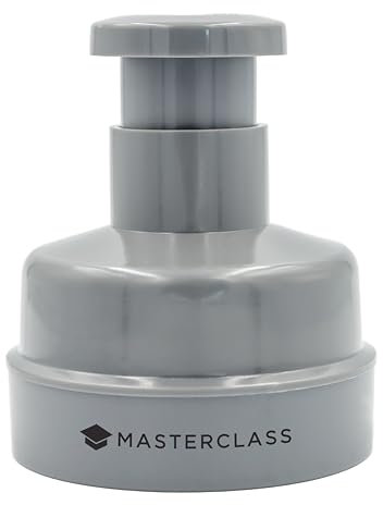 MasterClass Burger Maker Press, Burger Patty Maker for Homemade Burgers, Non-Stick Burger Kit with Burger Mould, 100 Wax Discs and a Recipe Booklet