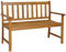 COSTWAY Gartenbank Holz, Holzbank wetterfest, 2-Sitzer Sitzbank aus Akazienholz, Balkonbank bis 360 kg belastbar, Terrassenbank, Parkbank für Terrasse, Balkon, Garten