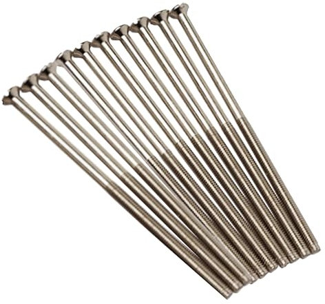 Electrical Machine Screws M3.5mm x 75mm for Switches or Sockets in Chrome Finish 10 Pack