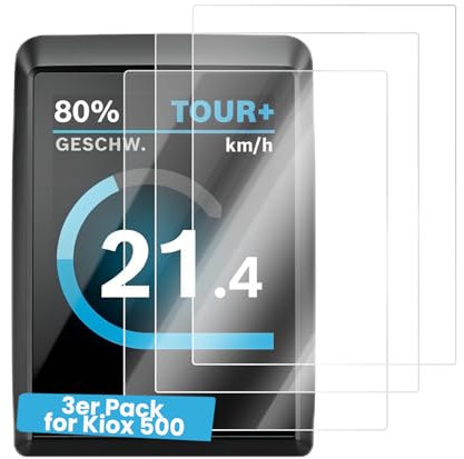 Besudo Kiox 500 Lot de 3 films de protection d'écran en verre trempé pour Kiox 500 Protection contre l'eau et les rayures Dureté 9H Transparent