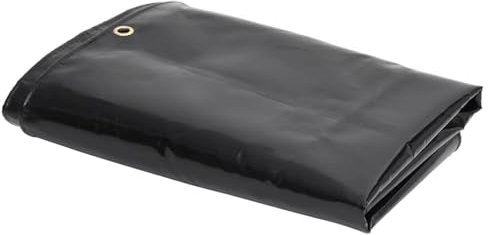 Homgoday Bâche extérieure renforcée avec œillets pour bois, meubles, jardin, piscine, véhicules 650 g/m² 3 x 5 m Noir