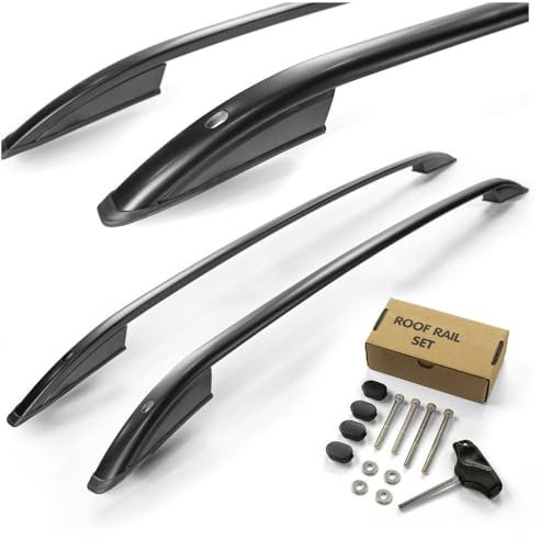 CHROMEMASTER | Dachreling Dachträger Kompatibel mit Ford Kuga 2008-2012; Zur Befestigung der Dachgepäckträger, Dachkörben, Dachboxen oder Dachfahrradträger | Robuste Konstruktion aus Aluminium