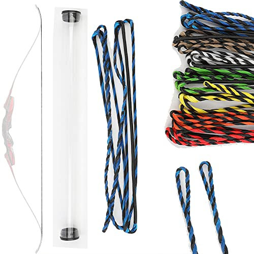 wolfman Flämisch Twist Bogenschießen Recurve Bogensehne 40-67 Zoll 16 Strang Dyneema Ersatz Bogensehne für Traditionellen Bogen Recurvebogen Jagdbogen Langbogen
