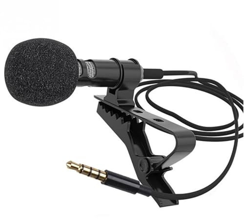 Microphone Lapel - Clip-on Mic, Portable Speaker, Lightweight Build, Stage Microphone | Lapel Microphone With Clear Output, Professional Mic System For Live Recording, Stage Use, And Conferences