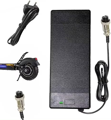 HORO.ES Cargador 54.6V 2A Compatible para SmartGyro Rockway, Speedway, Crossover, Zwheel T4 zrino, Duo, Dual, zcougar, MOV 4, Ice Q1, Ice Q3