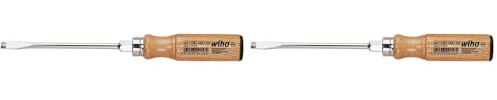 Wiha Holz Schlitz-Schraubendreher, 14.0 x 250 1628 (Packung mit 2)